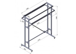Стійка для одягу ЛОФТ двостороння L1.44 H1.25 